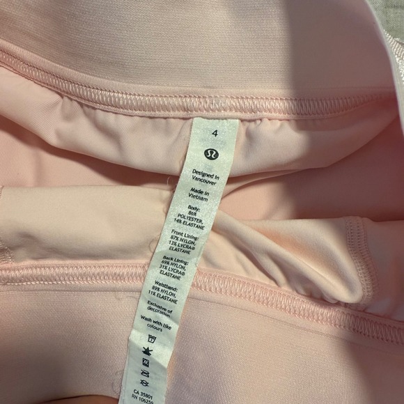 RARE Lululemon Court‎ Rival High Rise Skort Skirt Strawberry Pink Milkshake sz 4 - Picture 7 of 13